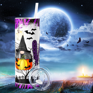 Halloween Love Gnomes 20oz Skinny Tumbler