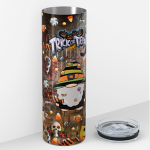 Trick or Treat Gnomes 20oz Skinny Tumbler