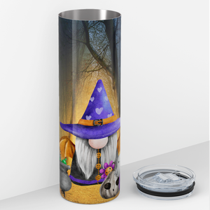 Halloween Witch Gnome 20oz Skinny Tumbler