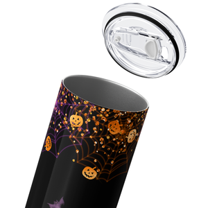 Halloween Gnomes in Purple Truck 20oz Skinny Tumbler