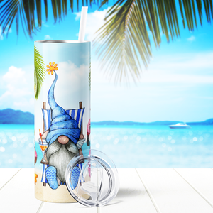 Beach Life Gnomes 20oz Skinny Tumbler