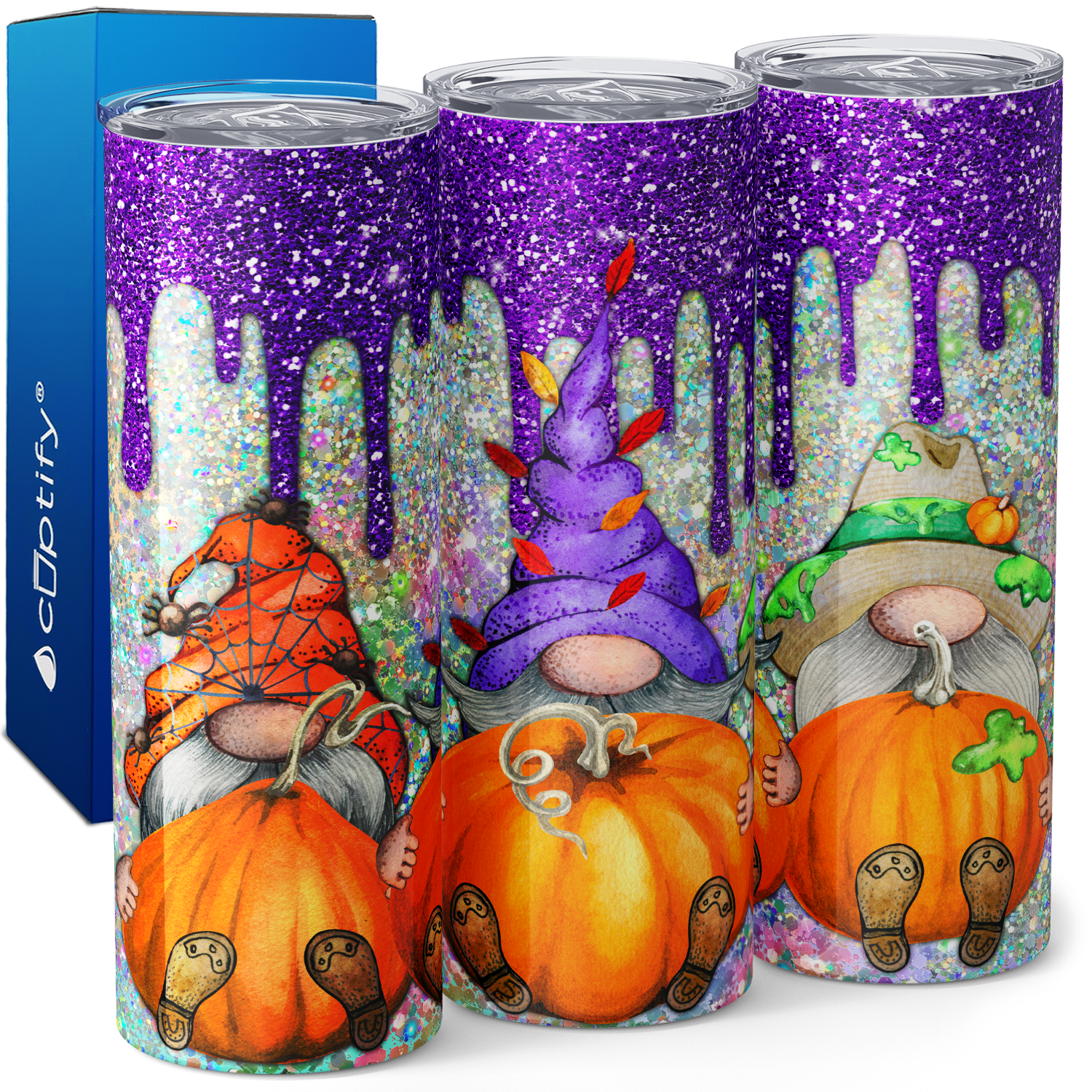 Pumpkin Gnomes 20oz Skinny Tumbler