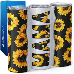 Mama Sunflowers 20oz Skinny Tumbler