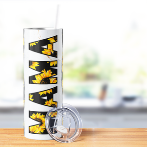 Mama Sunflowers 20oz Skinny Tumbler