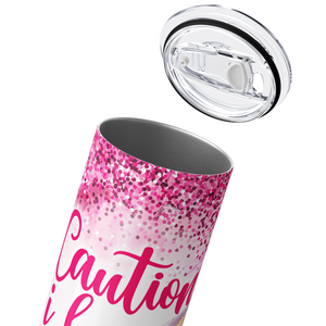 Caution I Have no Filter Funny 20oz Skinny Tumbler