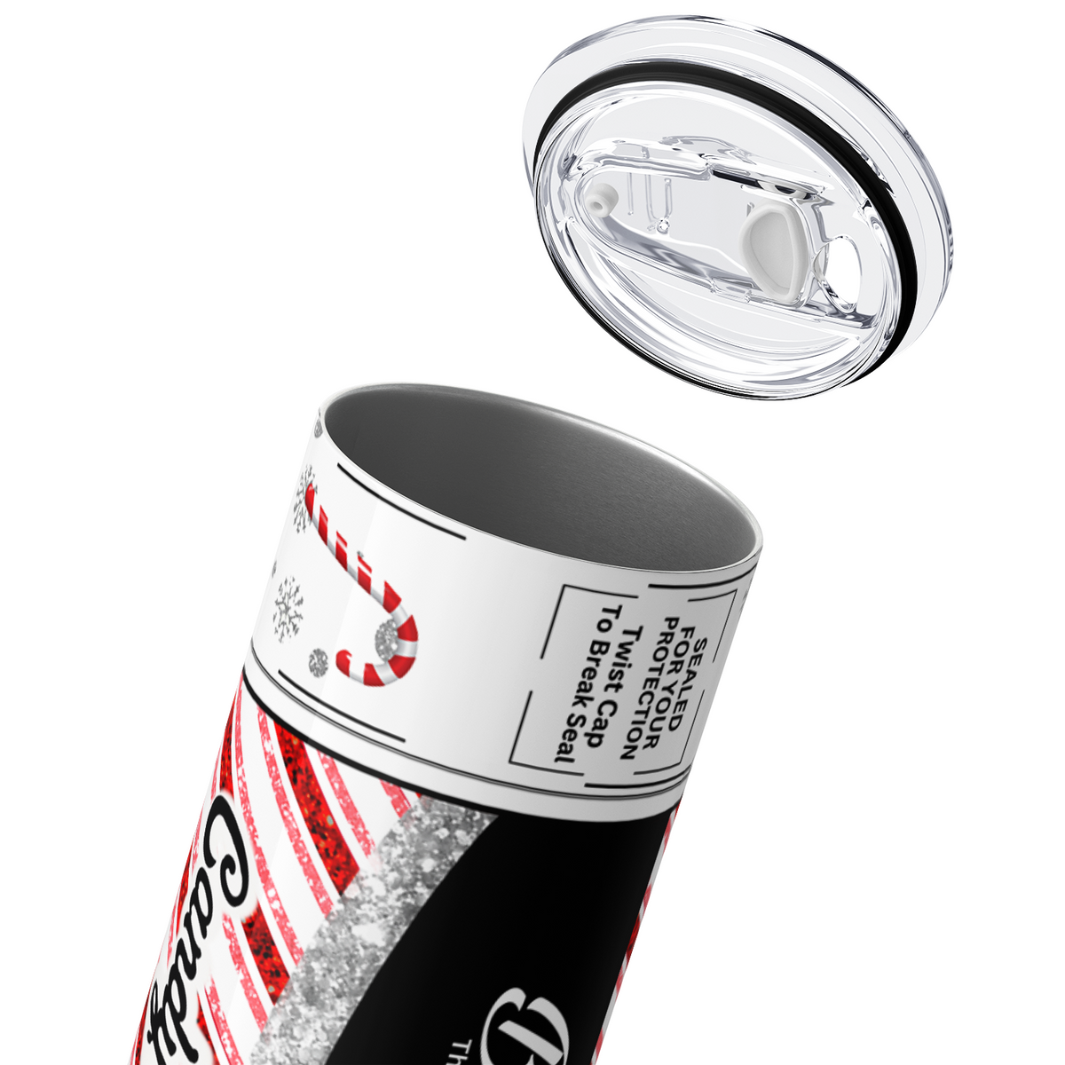 Bitch Stick Candy Cane Lip Balm 20oz Skinny Funny Tumbler