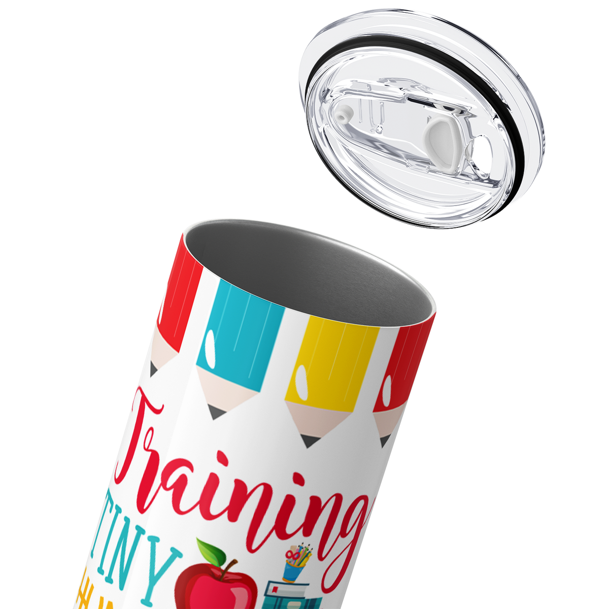 Training Tiny Humans to Listen to Me 20oz Skinny Tumbler
