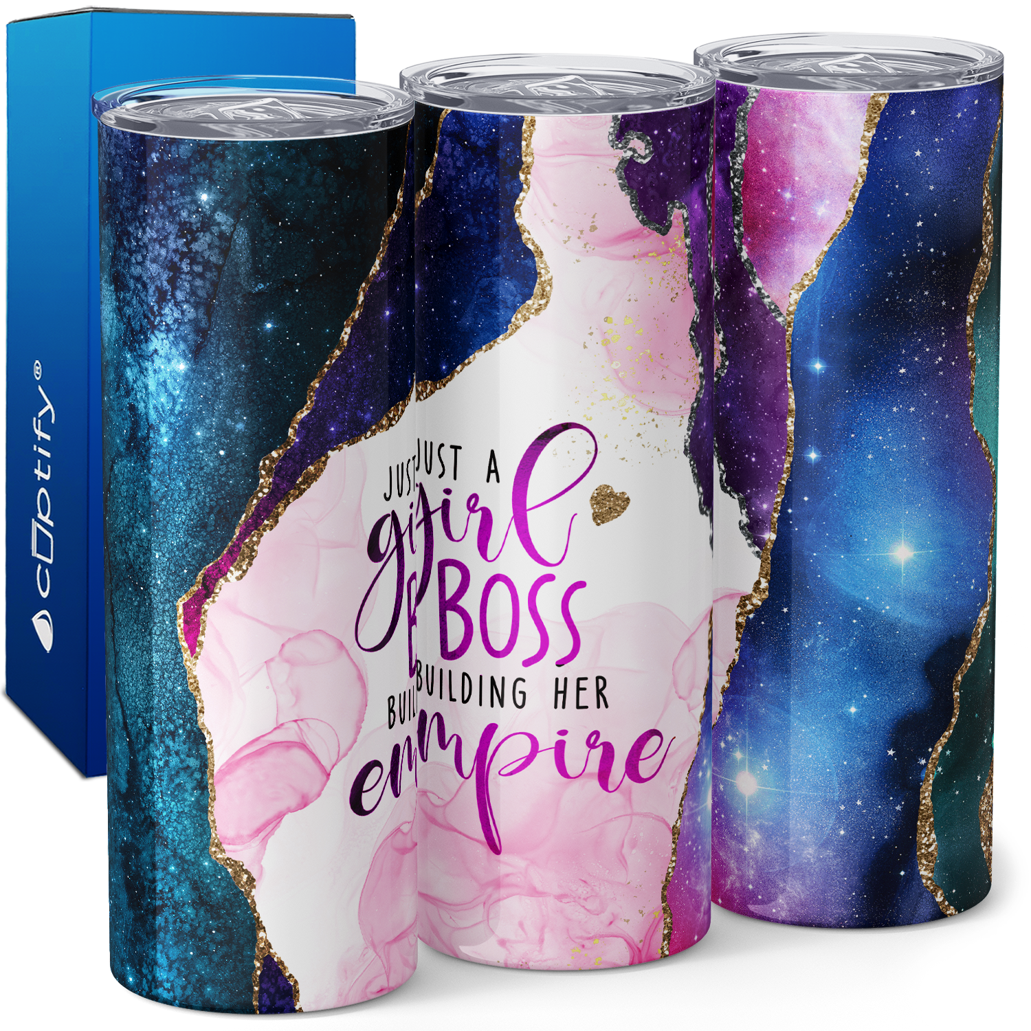 Just a Girl Boss Building her Empire 20oz Skinny Tumbler