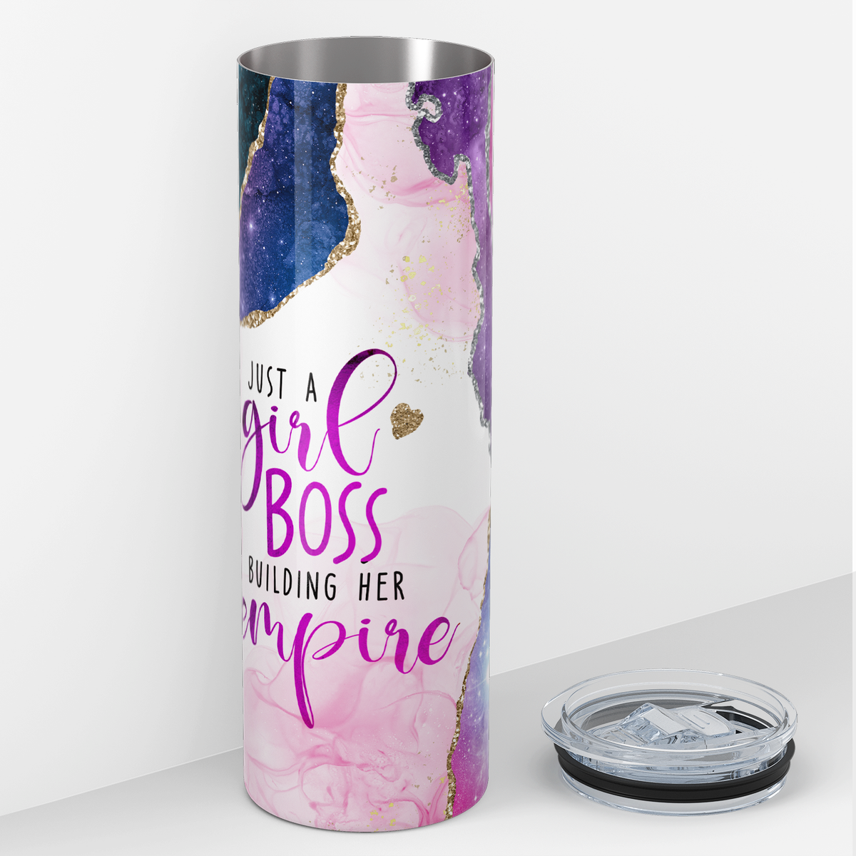 Just a Girl Boss Building her Empire 20oz Skinny Tumbler