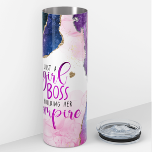 Just a Girl Boss Building her Empire 20oz Skinny Tumbler