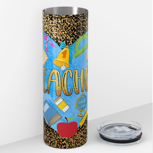 Heart Teacher 20oz Skinny Tumbler