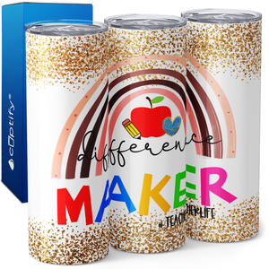 Difference Maker Teacher 20oz Skinny Tumbler