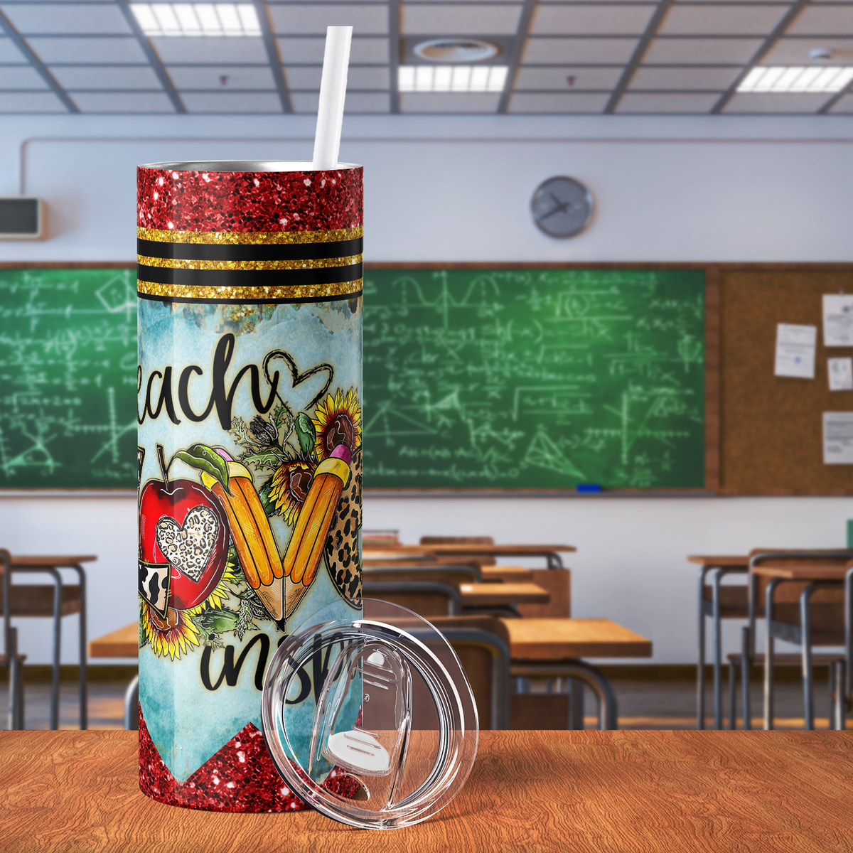 Teach Love Inspire 20oz Skinny Tumbler