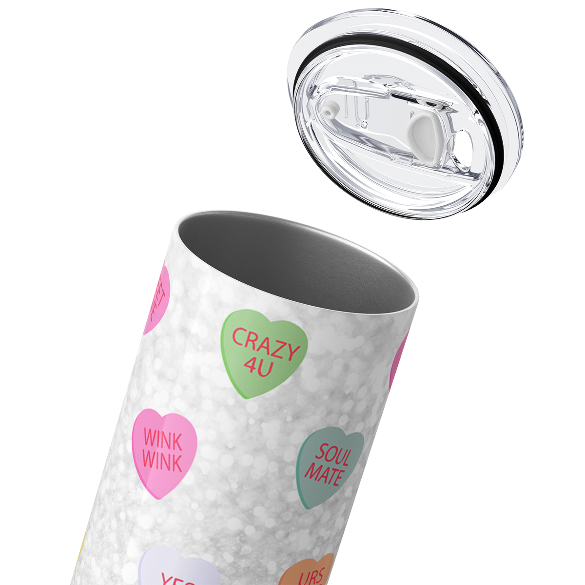 Sweet Heart Valentines Candy 20oz Skinny Tumbler