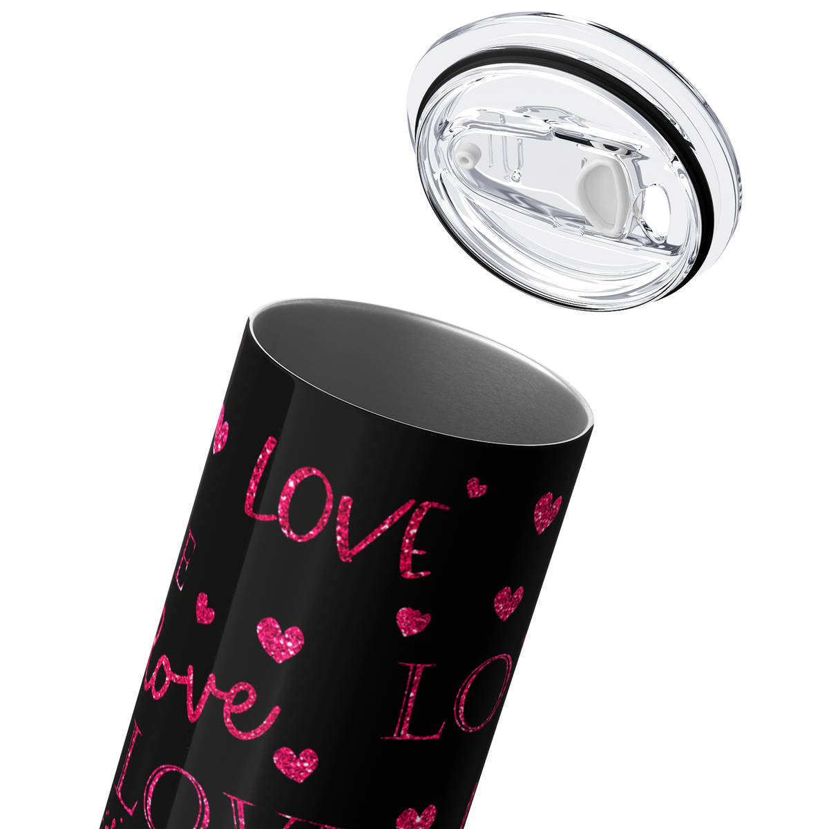 Love Plaid Valentines Day 20oz Skinny Tumbler