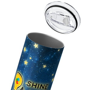 Shine A Light on Autism 20oz Skinny Tumbler