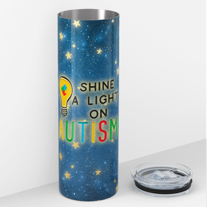 Shine A Light on Autism 20oz Skinny Tumbler