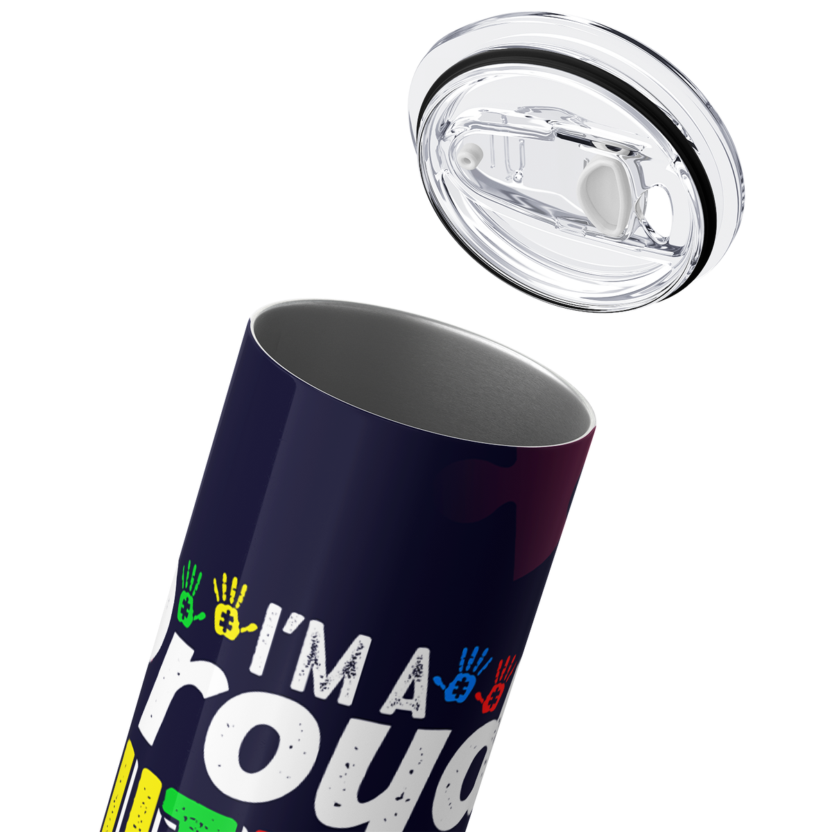 I'm a Proud Autism Mom 20oz Skinny Tumbler