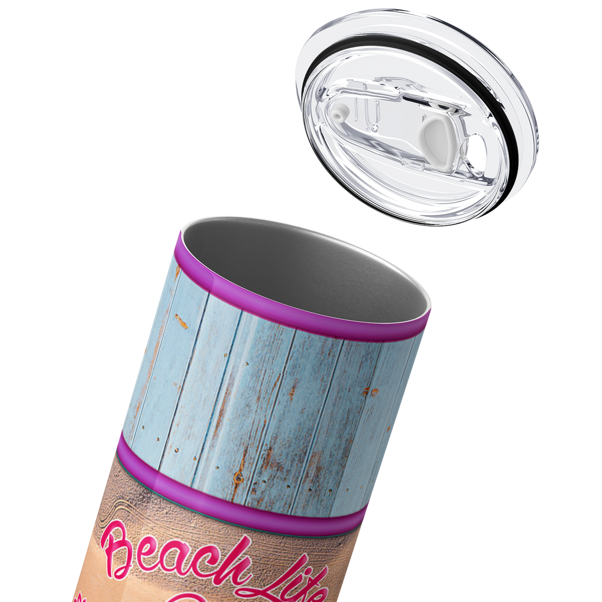 Beach Life Sandals 20oz Skinny Tumbler