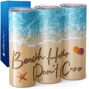 Beach Hair Dont Care 20oz Skinny Tumbler