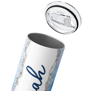 Personalized Beach Sand and Sun 20oz Skinny Tumbler