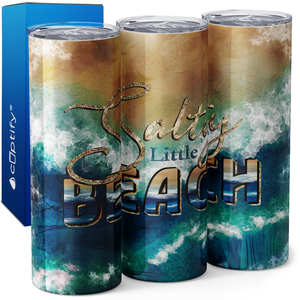 Salty Little Beach 20oz Skinny Tumbler