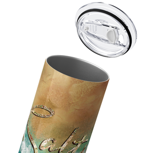 Salty Little Beach 20oz Skinny Tumbler