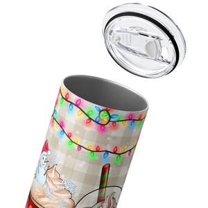 Christmas Coffee 20oz Skinny Tumbler