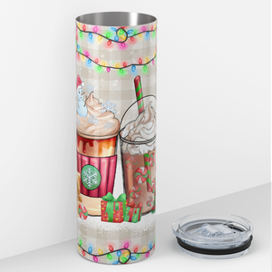 Christmas Coffee 20oz Skinny Tumbler