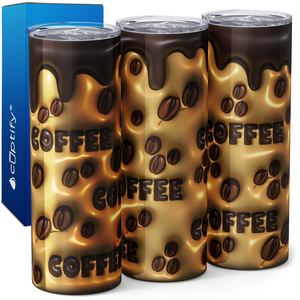 Inflated Coffee Coffee Coffee 20oz Skinny Tumbler