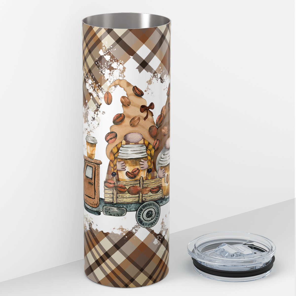 Coffee Gnome Delivery Truck 20oz Skinny Tumbler