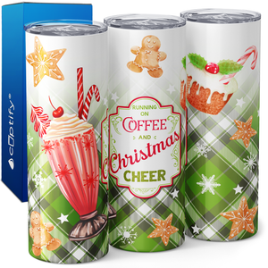 Christmas Coffee Cheer 20oz Skinny Tumbler