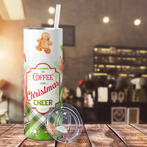 Christmas Coffee Cheer 20oz Skinny Tumbler