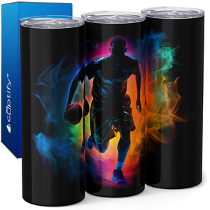 Colorful Basketball Player 20oz Skinny Tumbler