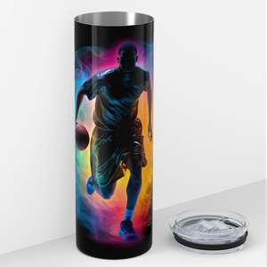 Colorful Basketball Player 20oz Skinny Tumbler