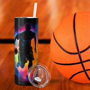 Colorful Basketball Player 20oz Skinny Tumbler