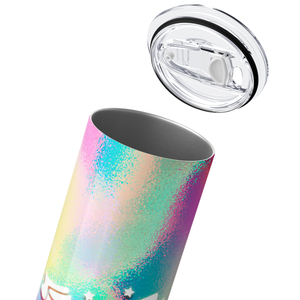 Happy Birthday with Tie Dye 20oz Skinny Tumbler