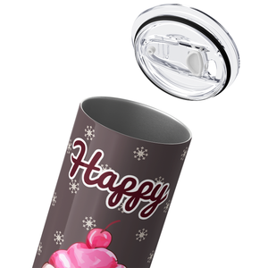 Happy Birthday Cupcake 20oz Skinny Tumbler