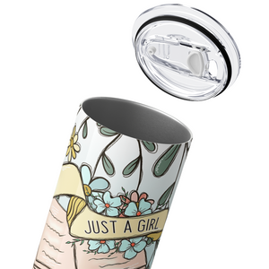 Just a Girl Who Loves Books 20oz Skinny Tumbler