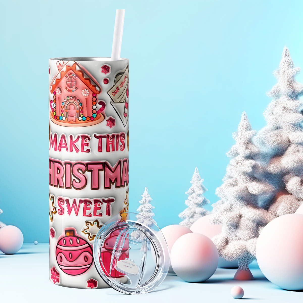Make This Christmas Sweet 20oz Skinny Tumbler