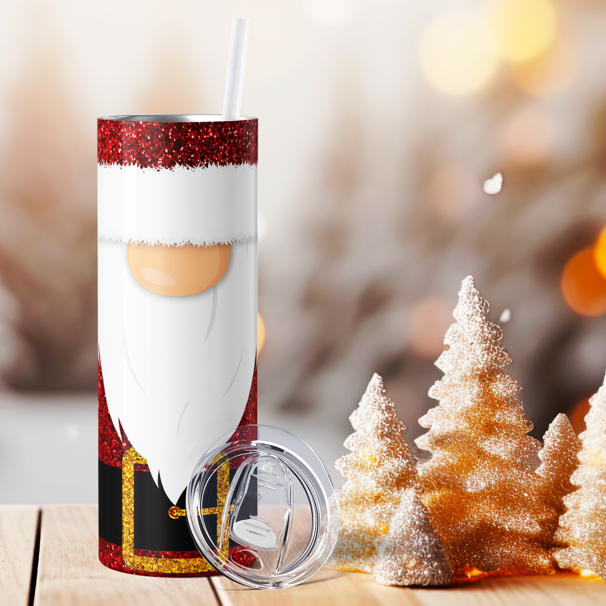 Gnome Santa 20oz Skinny Tumbler