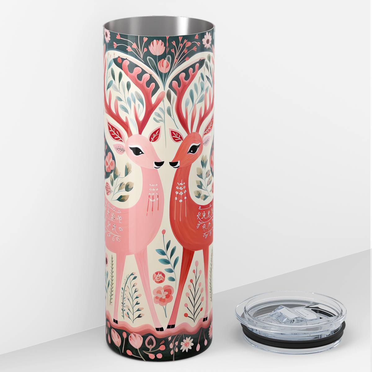 Pink Deer 20oz Skinny Tumbler