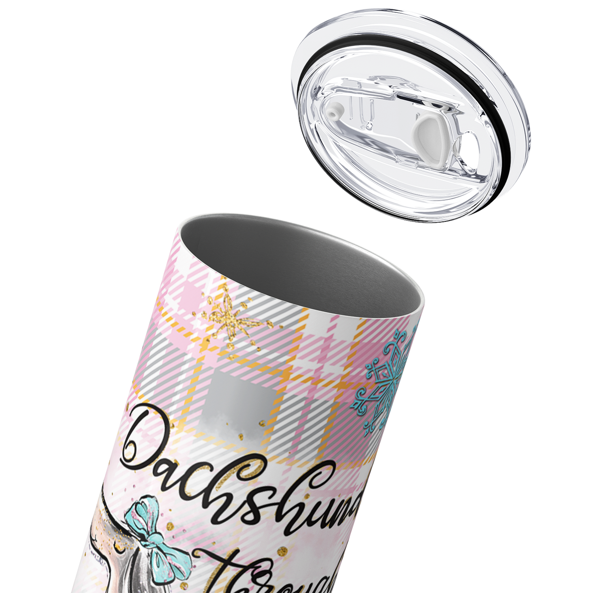 Dachshund Through the Snow 20oz Skinny Tumbler