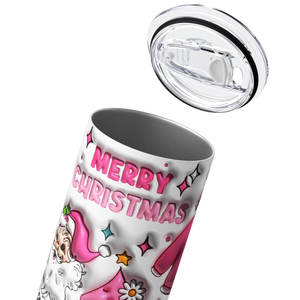 Pink Christmas 20oz Skinny Tumbler