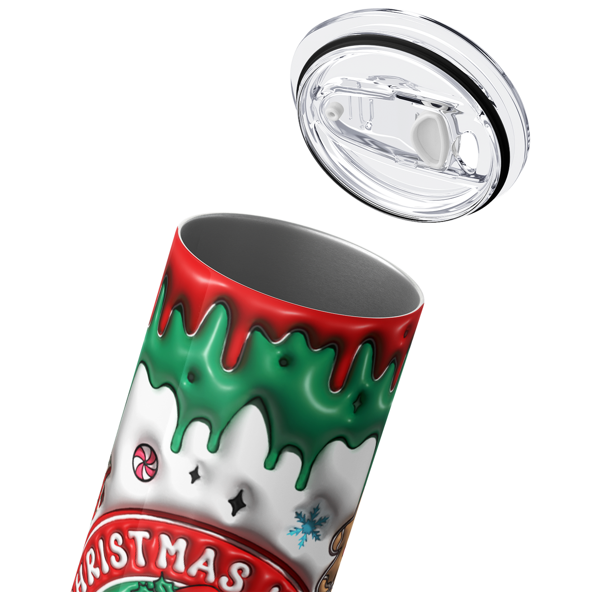 Christmas VIbes Coffee 20oz Skinny Tumbler