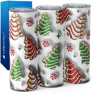 Christmas Tree Cakes 20oz Skinny Tumbler