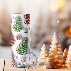 Christmas Tree Cakes 20oz Skinny Tumbler