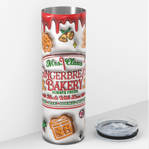 Gingerbread Bakery 20oz Skinny Tumbler