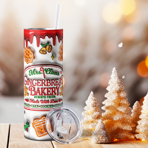 Gingerbread Bakery 20oz Skinny Tumbler