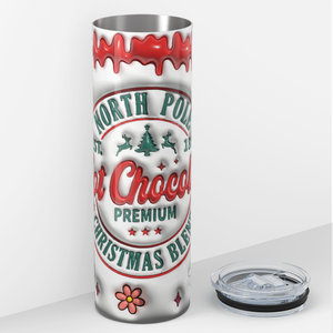 North Pole Hot Chocolate Christmas Blend 20oz Skinny Tumbler